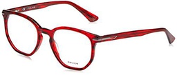 Police VK104 Gafas, Shiny Striped Red Havana, 49 Unisex niños