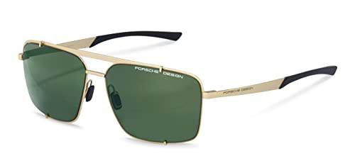 Porsche P8919 Gafas de Sol, Light Gold, Black, 63 para Hombre