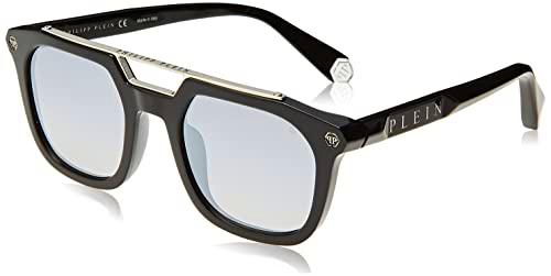 Philipp Plein SPP001M Gafas, Shiny Black, 51 para Hombre