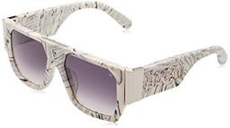 Philipp Plein SPP094M Gafas, MARMORIZED Ivory, 54 para Hombre