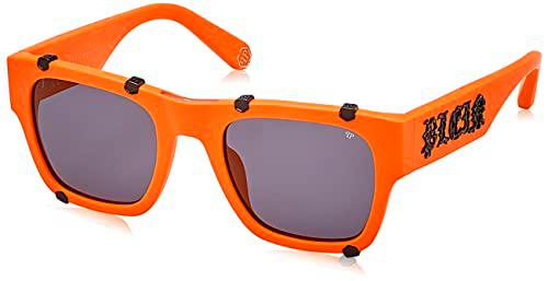 Philipp Plein SPP042W Gafas, Matt Dark Orange, 54 para Hombre