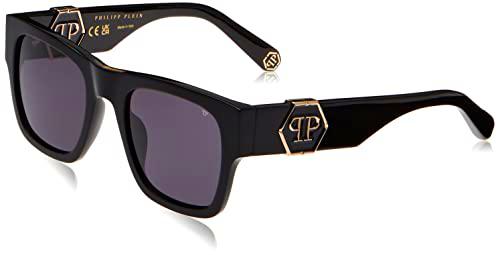 Philipp Plein SPP042M Gafas, Shiny Black, 54 para Hombre