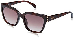 TOUS STOB77V Gafas, Shiny Dark Havana, 54 para Mujer