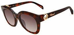 Chopard SCH335S Gafas, Shiny Dark Havana, 52 para Mujer