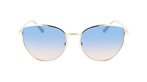 Calvin Klein Ck22113s Gafas, Gold/Sky, 58/18/140 para Mujer