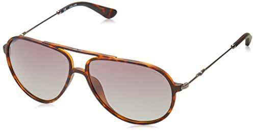 Police SPLD39 Gafas, Shiny Dark Havana, 61 para Hombre