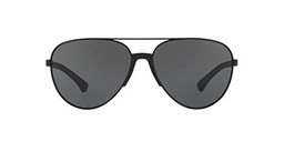 Emporio Armani 2059 Gafas, Matte Black/Grey, 61 para Hombre