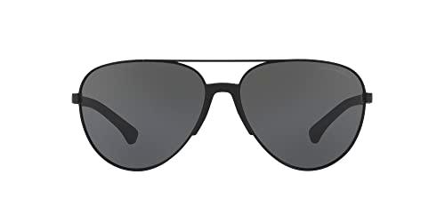 Emporio Armani 2059 Gafas, Matte Black/Grey, 61 para Hombre