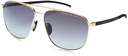 Porsche P8909 Gafas de Sol, Gold, 60 para Hombre