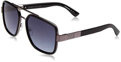 DSQUARED2 D2 0060/S Gafas, Dark Ruthenium Black, 58 para Hombre