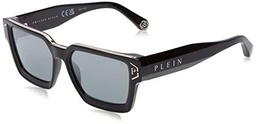 Philipp Plein SPP005M Gafas, Shiny Black, 57 para Hombre