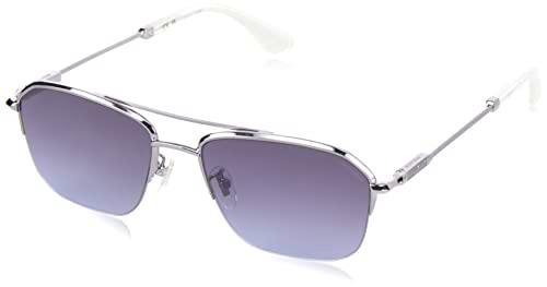 Police SPLL18 Gafas, Total Shiny Ruthenium, 56 para Hombre