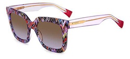 Missoni Gafas de Sol 0126/S Pattern Pink/Brown Grey Shaed 52/22/145 mujer