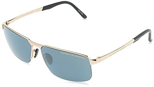 Porsche P8917 Gafas de Sol, Gold, Black, 63 para Hombre