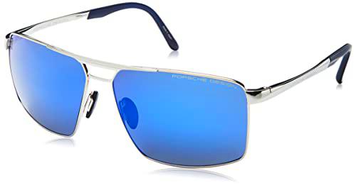 Porsche P8918 Gafas de Sol, Palladium, Blue, 63 para Hombre