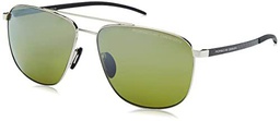 Porsche P8909 Gafas de Sol, Palladium, 60 para Hombre