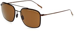 Porsche P8940 Gafas de Sol, Brown, 55 para Hombre