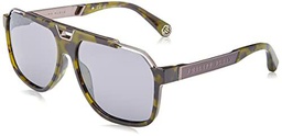 Philipp Plein SPP046M Gafas, Olive Havana, 61 para Hombre