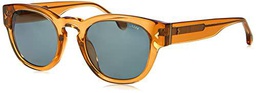 Lozza SL4263 Gafas, Shiny TRANSP.Beige, 49 Unisex Adulto