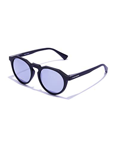 HAWKERS WARWICK, Gafas de sol Unisex adulto, Negro/Azul (RAW Chrome Polarized/Black)