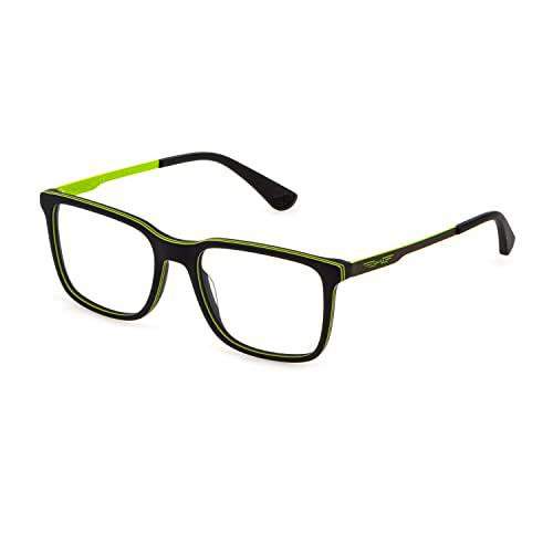 Police VK097 Gafas, Black/Acid Green W/Coloured Givenchy