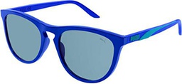 PUMA PU0345S Gafas de Sol, Blue-Blue-Green, 54 para Mujer