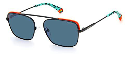 Polaroid PLD 6131/s Sunglasses, D51/C3 Black Blue, 56 Unisex-Adult