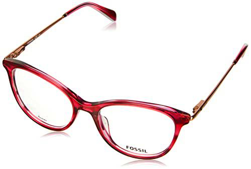 Fossil FOS 7080/G Gafas, Burgundy, 50 para Mujer