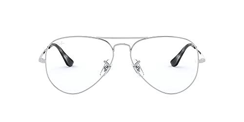 Ray-Ban 0RX6489, Monturas de Gafas Unisex adulto, Marrón (Silver), 58