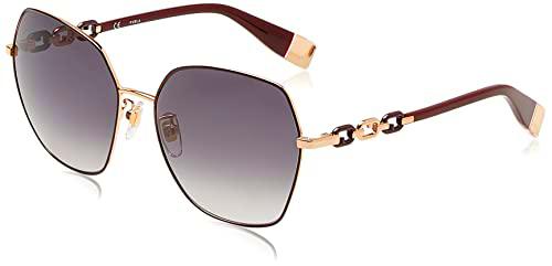 Furla SFU531 Gafas, Shiny Copper Gold with Coloured Parts