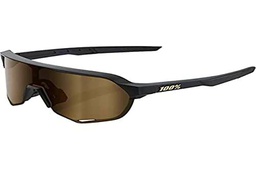 100% S2-Matte Black-Soft Gold Lens, Adultos Unisex