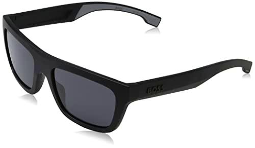 BOSS 1450/S Gafas, Matte Black Grey, 57 para Hombre