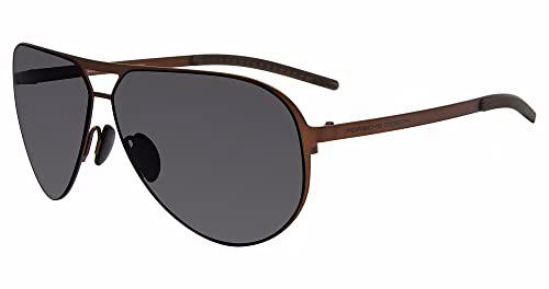 Porsche P8670 Gafas de Sol, Brown, 64 para Hombre