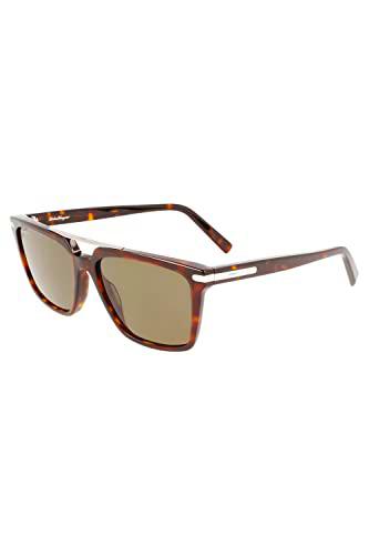 FERRAGAMO SF1050SLB Gafas, Tortoise, 57 para Hombre