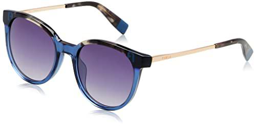 Furla SFU602 Gafas, Shiny TRANSP.Blue, 53 para Mujer