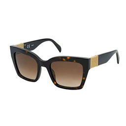 TOUS STOB47 Gafas, Shiny Dark Havana, 53 para Mujer