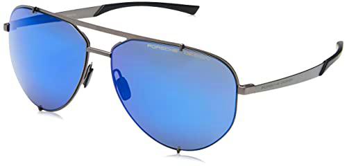 Porsche P8920 Gafas de Sol, Dark Gun, Black, 63 para Hombre