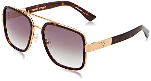 DSQUARED2 D2 0060/S Gafas, Gold Havana, 58 para Hombre