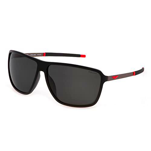 Police SPLL15 Gafas, Matt Black, 65 para Hombre