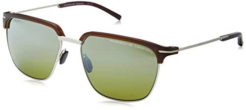 Porsche P8698 Gafas de Sol, Palladium, Brown, 55 para Hombre