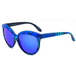 italia independent 0092INX-022-000 Gafas de Sol, Azul/Negro