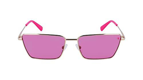 Calvin Klein Jeans Ckj22217s Gafas, Gold/Pink, 58/16/140 Unisex Adulto