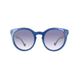 Liu Jo Lj651s 30388 463 Blue Denim W Glitter, Gafas de Sol Unisex Adulto, 34