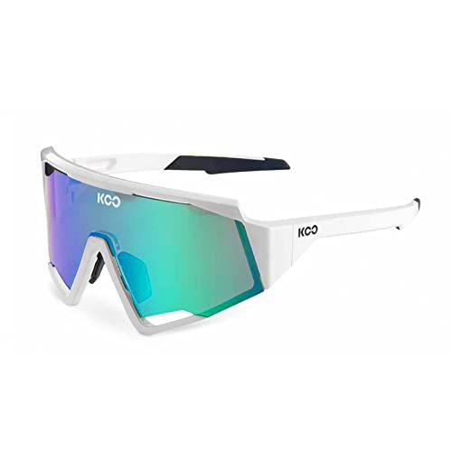 KOO Casco Vinz Gafas Spectro Blancas - Lente Verde