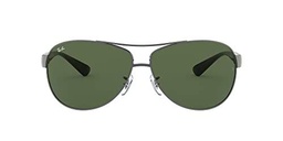 Ray Ban RB3386, Gafas de Sol Unisex, Gris (gris, verde 004/71)