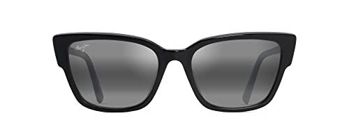 Maui Jim KOU Gafas, Black Gloss, 55/19/143 Unisex Adultos