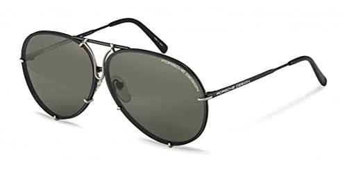 Porsche P8478 Gafas de Sol, Black, Platinum Grey, 67 para Hombre