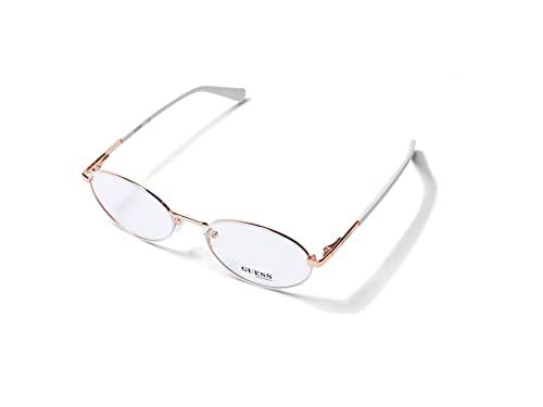 Guess GU8239 Gafas, White/Other, 55 Unisex Adulto