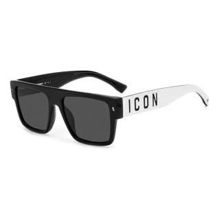 DSQUARED2 Icon 0003/S Gafas, White Black, 56 para Hombre