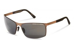 Porsche P8669 Gafas de Sol, Brown, 61 para Hombre